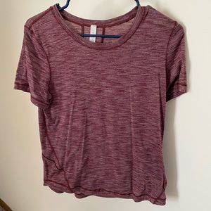 Maroon Lululemon shirt size 6